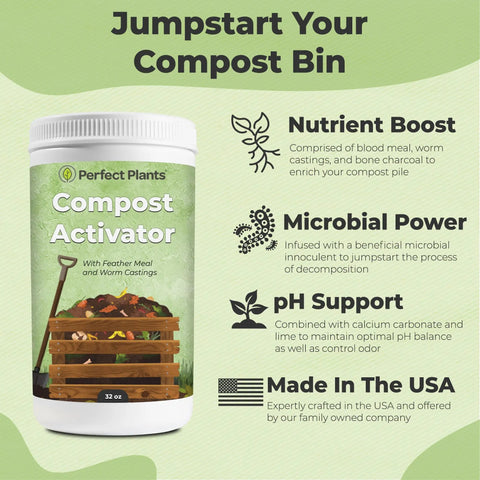 Compost Activator Powder For Do It Yourself Home Compost Bins And Tumblers Boosts Microorganisms And Adds Organic Fertilizer 32 Ounces