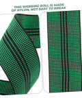 Heavy Duty Nylon Elastic Webbing Straps For Furniture Chart And Sofa Repair Dead Easy Diy Upholstery Fix green webbing roll with black stripes