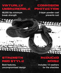 Off Road Recovery D Ring Tow Shackles For Heavy Duty Towing, 68,000 Lb Capacity, corrosion-resistant carbon steel design