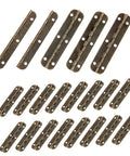 Tank Tough Heavy Duty Piano Hinges For Cabinets And Toolboxes 150 By 10 Mm Antique Brass Continuous Butt Hinges set of 20 pieces