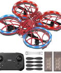 Kids Mini Drone With Altitude Hold And Headless Mode, Two Batteries, Full Propeller Guards, Three Lighting Effects, remote control