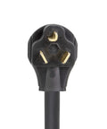 Close-up of Beefy Heavy Duty Dryer Plug Adapter 30A 125/250V Male, showing prongs and cable, 3-prong to 6-20R converter.