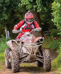 Rider on ATV using Bearclaw EX 22x8x10 Front ATV UTV SxS Tires 6 Ply Aggressive All Terrain Tread With Rim Saver Technology