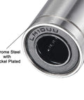 Tough As Nails Lm10uu Linear Ball Bearings With 10mm Bore 19mm Od 29mm Length Nickel Plated Chromium Steel showing inner detail.
