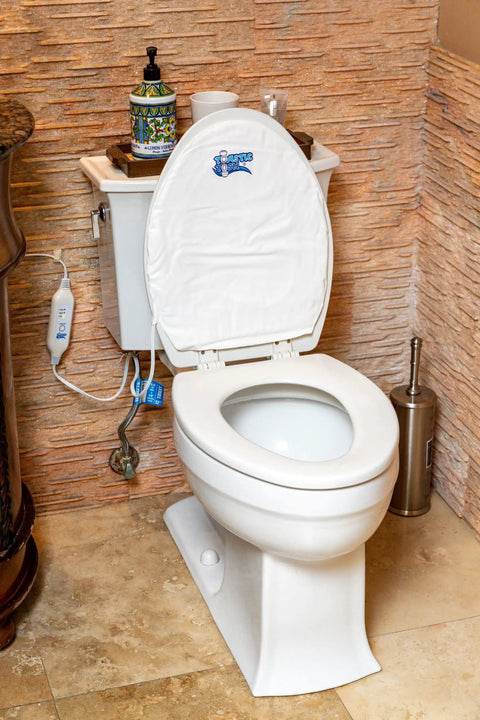 Cozy Elongated Toilet Seat Warmer With Quick HookAndLoop Mount Waterproof Electric Heated Seat Cover For Cold Mornings
