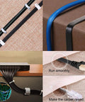 Cat8 Ethernet Cable Three Foot Five Pack Multi Color Flat RJ45 Patch Cables For LAN And Internet 40Gbps 2000MHz installed