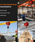 3 Ton Manual I Beam Trolley With Adjustable Width For Flange From 3.66 To 8.46 Inches lifting machinery in industrial settings