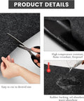 60 By 36 Inch Oil Spill Mat For Garages And Driveways, Heavy Duty Absorbent Floor Pad detail showing material layers and cutting