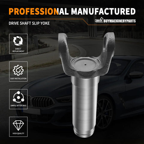 Slip Yoke For 1310 U Joint 1.375 Inch 16 Spline, 7.875 Inch Center To End, 3.469 Inch Outer Yoke, Driveshaft U Joint Replacement Part For Trucks And SUVs, steel