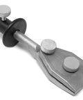 Blade Revival All In One Sharpening Accessory Kit With Long Knife Jig, Short Knife Jig, Axe Jig, And Scissors Jig For 10 Inch Two Direction Water Cooled Wet Dry Sharpening Systems Be Ready To Slice Again, showing a close-up of a jig.
