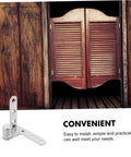 Hidden Door Hinge Set Pro Grade Stainless Steel Pivot Hinges For Concealed Doors And Bookcases Heavy Duty Design with wide opening.