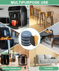 20-Pack Furniture Sliders With Self Adhesive PTFE Pad Mover Glides For Chair Kitchen Appliances And Round Floor Protectors In Grey on various furniture and appliances.