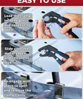 Steps using 11 Piece Panel Fixing Clamps With Pliers For Auto Body Work Angled Reach Welding Clamps on sheet metal