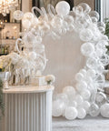 Premium 110 Pcs Balloon Arch Clips Kit With Super Strong Spring Clamps For Weddings Parties Festivals And Banquet Scene Decorations That Look Lit And Durable, clear balloon arch setup indoors