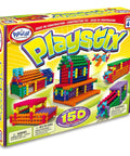 Box of Playstix Construction Toy Set With Building Sticks For STEM Classrooms And Home Play Kid Friendly For Kids Ages 4 And Up 150 Piece Kit