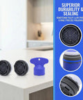 Two Pack Faucet Aerator Replacement For RP53998 Comes With Removal Wrench M21.5 Thread And 2.2 Gpm Water Flow Control, showing aerators with honeycomb filter.
