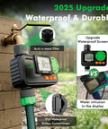 2025 upgrade of programmable sprinkler timer for garden hose with rain delay and manual on off, durable waterproof design
