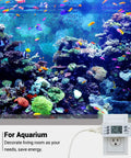 Aquarium with digital timer showing the Two Pack 24 Hour Outlet Timer For Indoor Lamps Fans And Aquariums 125V 15A 1000W Digital Light Timer