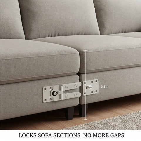 Sofa Connector Buckle For Sectional Couches And Modular Furniture Locks To Stop Sliding And Shifting Heavy Duty Steel Construction