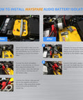 How to install 200 Amp Battery Isolator And Continuous Duty Solenoid For 12V Systems with step-by-step images.