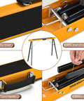 2 Pack Folding Saw Horses Heavy Duty Portable Work Stand That Feels Like A Real Shop Workhorse With 550 Lb Capacity details