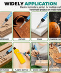 Awesome Acrylics Acrsikr Hot Knife Foam Cutter With Adjustable Temp Control used for carving foam, leather, and wood in various crafts.