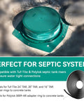 Rock Solid Butyl Sealant Rope 5 By 20 Ft Self Adhesive Waterproof Tape for sealing septic tank risers and adapter rings.