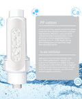 Inline Sediment And Anti Scale Water Filter For Hose Three Quarter Inch GHT Thread Reusable And High Flow 3/4 angle view