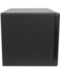 Side view of Eight Inch S8 Four Generation Four Powered Studio Subwoofer With A 109 Watt Class D Amp Delivers Bass To 30Hz Max SPL 112 dB
