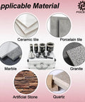 Diamond Core Drill Bit Set 10pc Kit Pro Grade With Finger Milling Bit 50mm Beveling Chamfer Bit And SDS Adapter for tile and stone