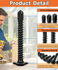 Heavy Duty Metal Screws Kit 1280-Piece Self Tapping And Self Drilling Set product details with features highlighted