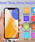 iPhone 11 Screen Replacement Kit With Front Speaker Proximity Sensor 6.1 Inch LCD Display Digitizer Full Assembly Glass And Waterproof Adhesive Repair Tools For Models A2111 A2221 A2223 DIY Friendly Easy Install Pro Grade used in hand