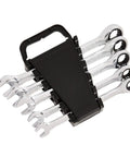 Metric Ratcheting Wrench Set 5 Piece With 72 Tooth Ratchet Chrome Vanadium Steel Construction Built For Tough As Nails Jobs