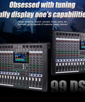 12 Channel Audio Mixer For Live Stage Performance With Independent Mute, Built In 7 Band Equalizer And 99 Reverb displayed