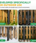 Heavy Duty Fence Post Repair Kit With Galvanized Steel Stabilizers and Rust Resistant Yard Boosters shown with outdoor stability features.