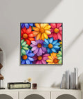 5D Diamond Painting Kit For Adults Beginner Friendly Full Drill Round Diamond Art DIY Home Wall Decor, floral design framed art.