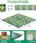 Dope Magnetic Base Plates Set For Minecraft Four Green 4x4 Base Boards Magnetic Building Blocks Foundation Durable Plastic