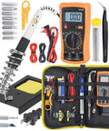 Versatile Soldering Iron Kit With Digital Multimeter 110V 60W Adjustable Temperature Desoldering Pump Solder Stand and Tools
