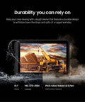 Rugged Ten Point One Inch Android Tablet Packing 128 Gigabytes Of Storage And Fully Unlocked Lte Capability Built Tough for tough work environments.