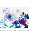 Assorted Blank Greeting Cards With Painted Flower Designs, 48 Cards And Envelopes, 4 Styles, flower design card, size 3.75" x 5.19"