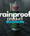 Heavy Duty Waterproof Roof Sealant For Shingles Gutters RV Roofs And Asphalt Black Bitumen Cartridge 10.5 Fl Oz