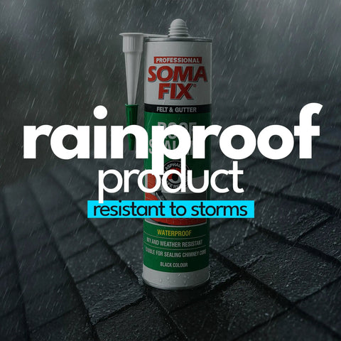 Heavy Duty Waterproof Roof Sealant For Shingles Gutters RV Roofs And Asphalt Black Bitumen Cartridge 10.5 Fl Oz