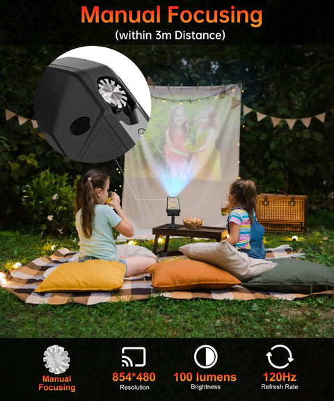 Badass Rugged Smartphone With 5G And Knockout 23800mAh Battery Running Android 15 Featuring Integrated Pocket Projector in outdoor scene.