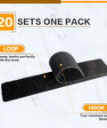 Heavy Duty 1x3 Inch Hook And Loop Strips Set With Nylon Self Adhesive Tape Dots displayed on white surface