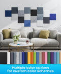 Straight Up Heavy Density Peel And Stick Soundproof Wall Panels 12 Inch Square Acoustic Foam Tiles Killing Background Noise For Home Office Studio Recording Sleek Black Finish in multiple colors displayed.