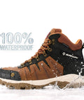 6 Inch Waterproof Steel Toe Work Boots For Men With EH Rating Oil And Slip Resistant Full Grain Leather Lace Up Safety Shoes