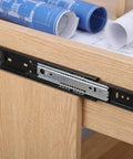 Soft Close Telescopic Drawer Slides Heavy Duty Full Extension Side Mount Rails for kitchen cabinets