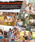 Group enjoying various outdoor activities like patio, party, beach, camping, picnic with Charcoal Grill Offset Smoker With Built In Thermometer And Adjustable Air Vents For Grillin Precision Spacious Dual Level Cooking Area For Outdoor Patio Backyard Barbecues Camping And Parties Durable Steel Construction