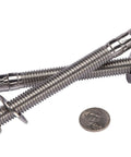 Beefy 1/2 Inch By 6 Inch Wedge Anchor Set, 5 Piece, Stainless Steel 304 Corrosion Resistant, With Washers And Nuts Included