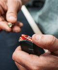 Loading 9mm Pistol Snap Caps Reusable Dummy Rounds for Safe Dry Fire into magazine